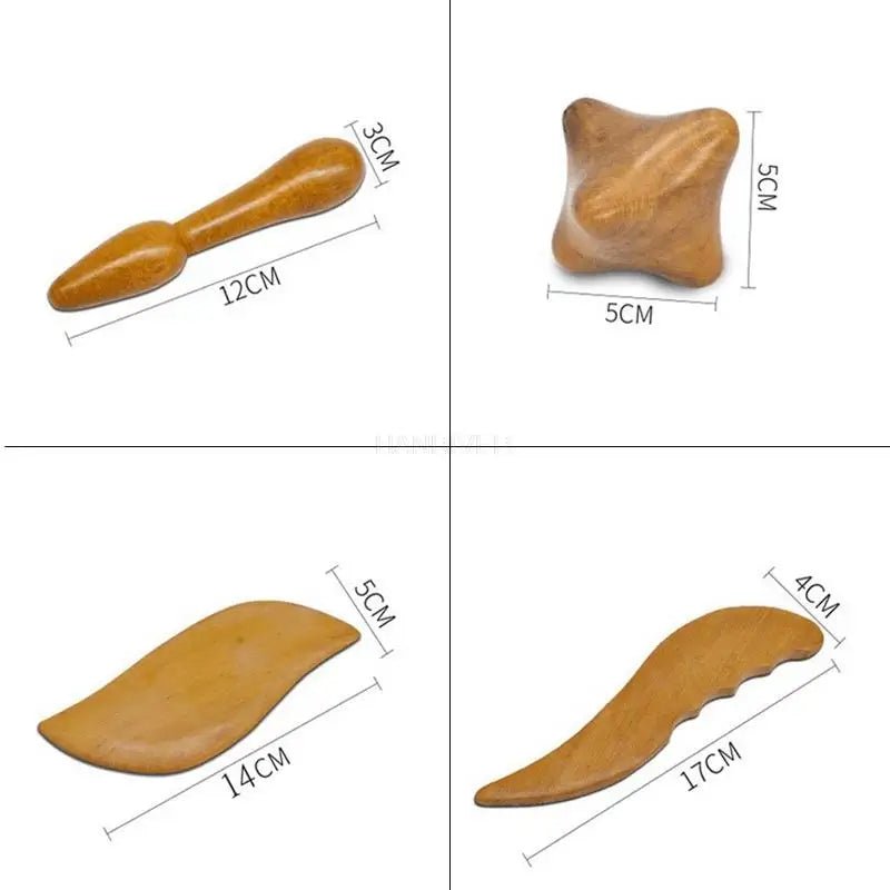 Kit de massage en bois naturel - Tresors asiatiques
