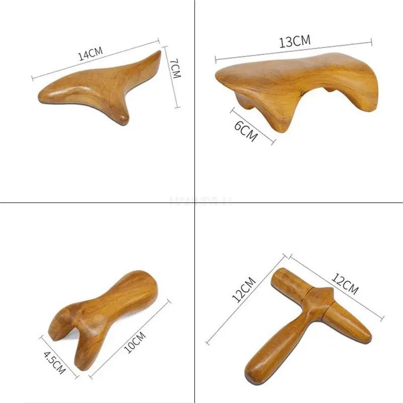 Kit de massage en bois naturel - Tresors asiatiques