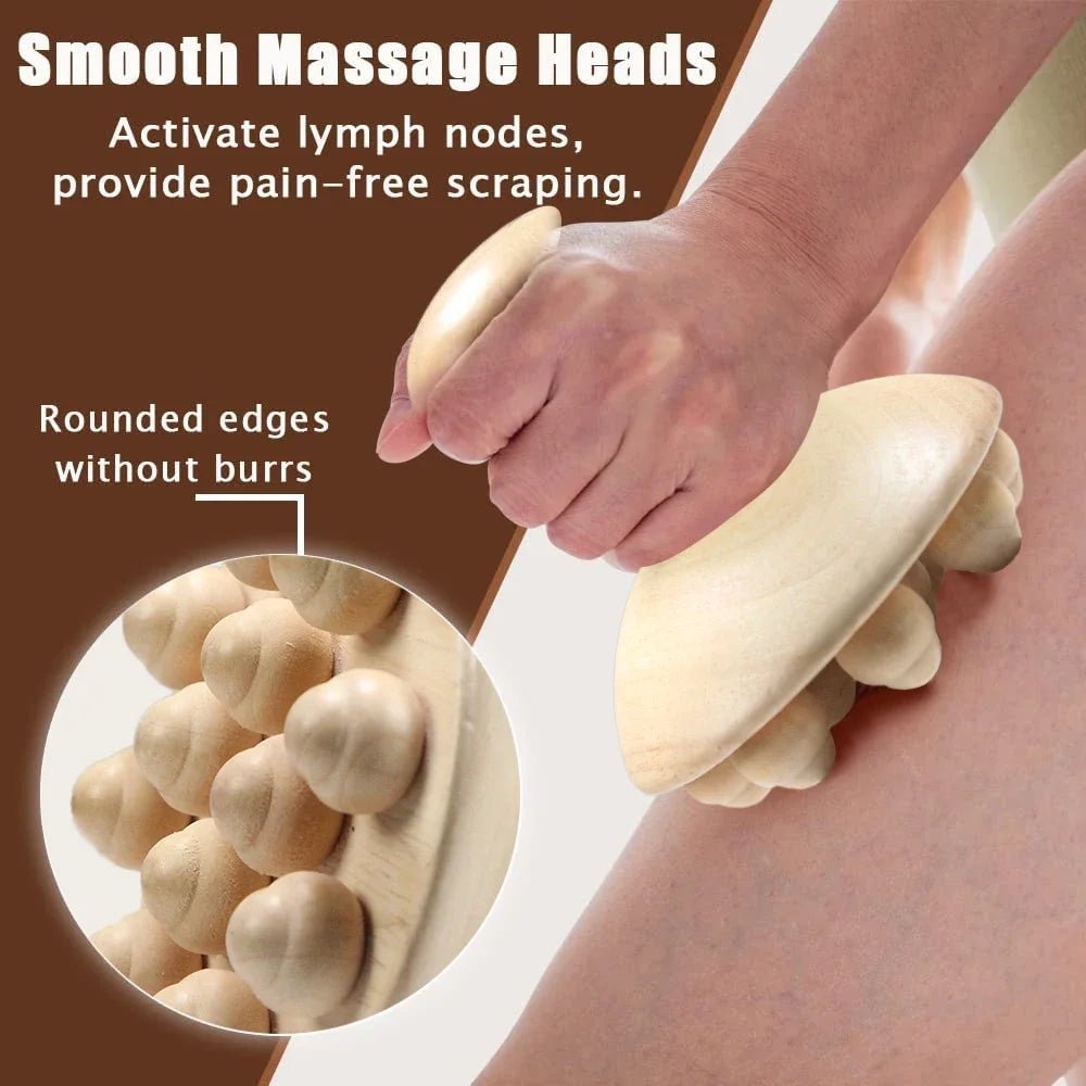 Outil de massage corporel en bois - Tresors asiatiques