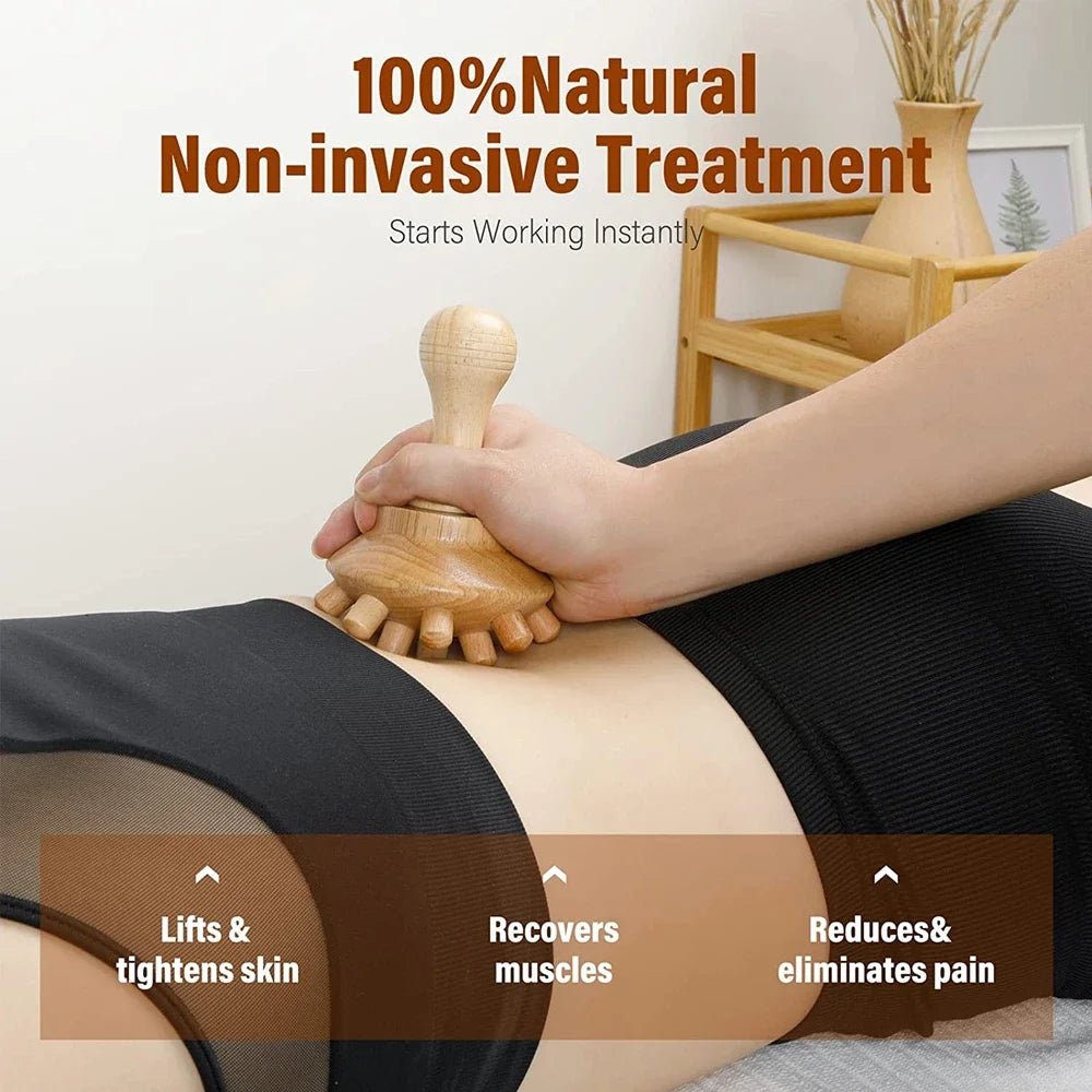Outil de massage corporel en bois - Tresors asiatiques