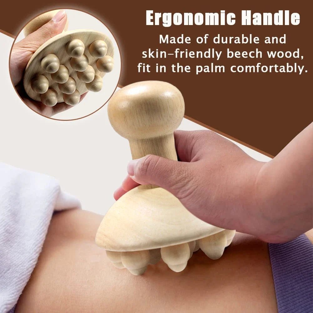 Outil de massage corporel en bois - Tresors asiatiques