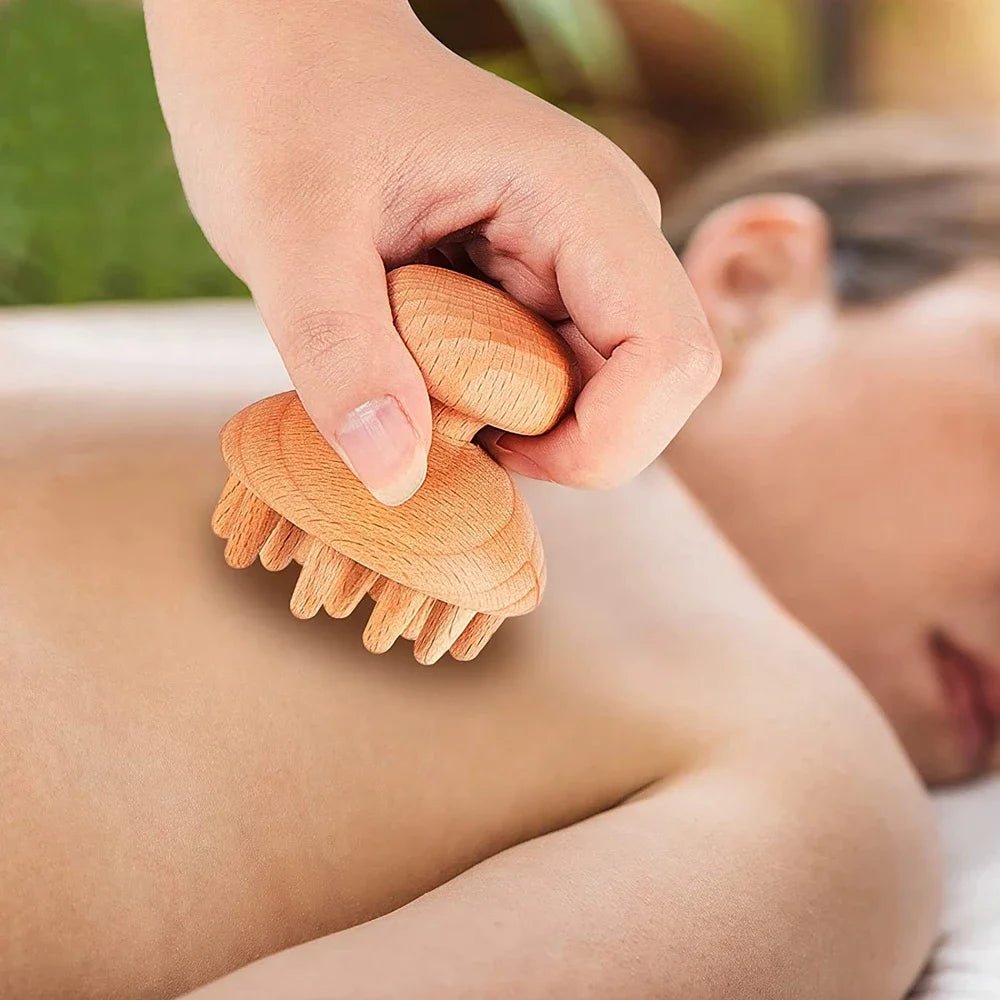 Outil de massage corporel en bois - Tresors asiatiques