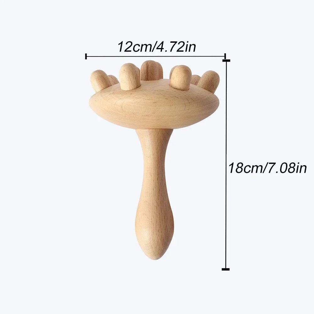 Outil de massage corporel en bois - Tresors asiatiques
