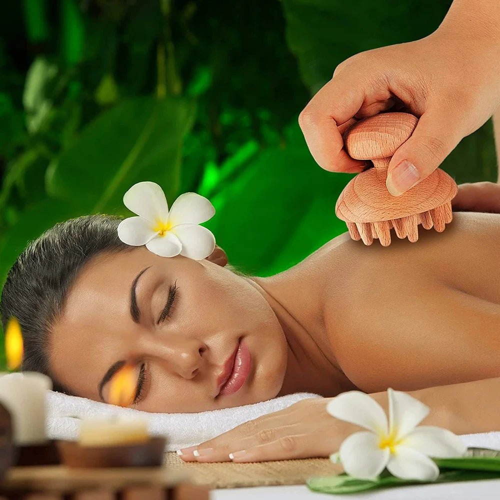 Outil de massage corporel en bois - Tresors asiatiques
