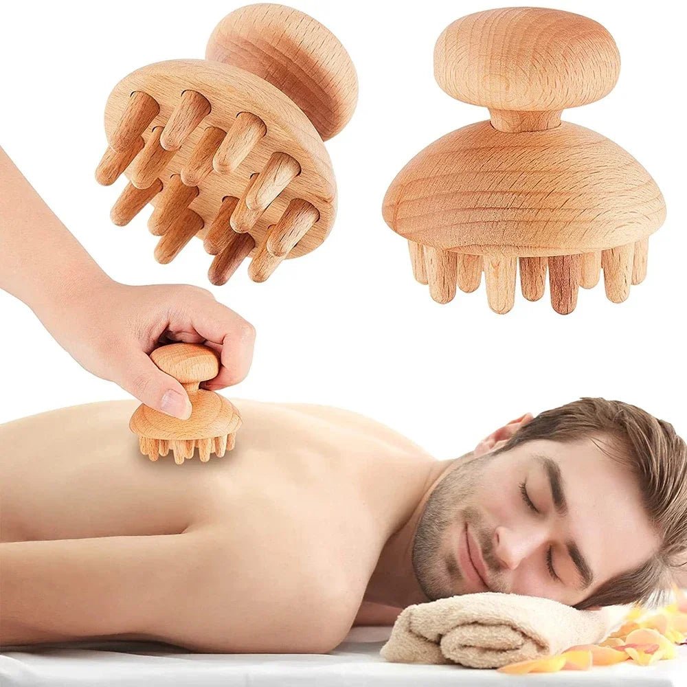 Outil de massage corporel en bois - Tresors asiatiques