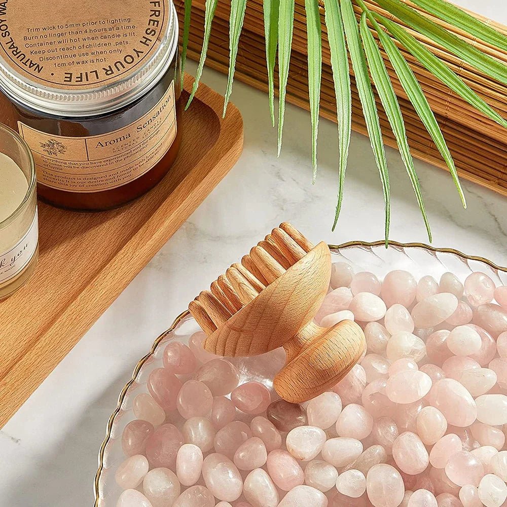 Outil de massage corporel en bois - Tresors asiatiques