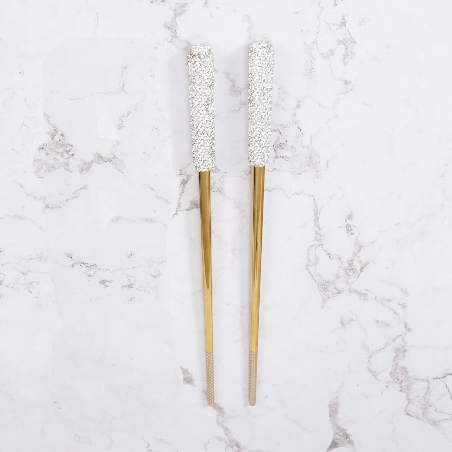 Paire de baguettes en acier inoxydable - Tresors asiatiques