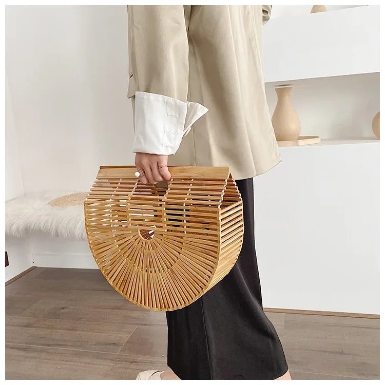 Panier en bambou fait à la main - Tresors asiatiques