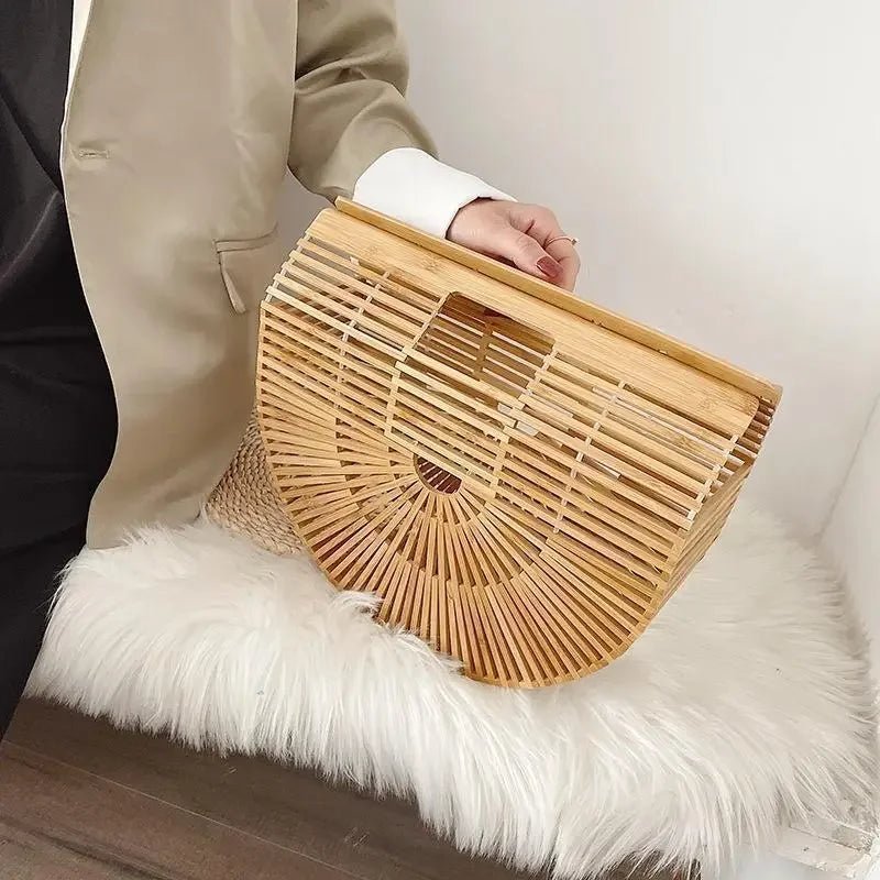 Panier en bambou fait à la main - Tresors asiatiques