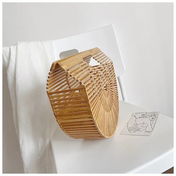 Panier en bambou fait à la main - Tresors asiatiques