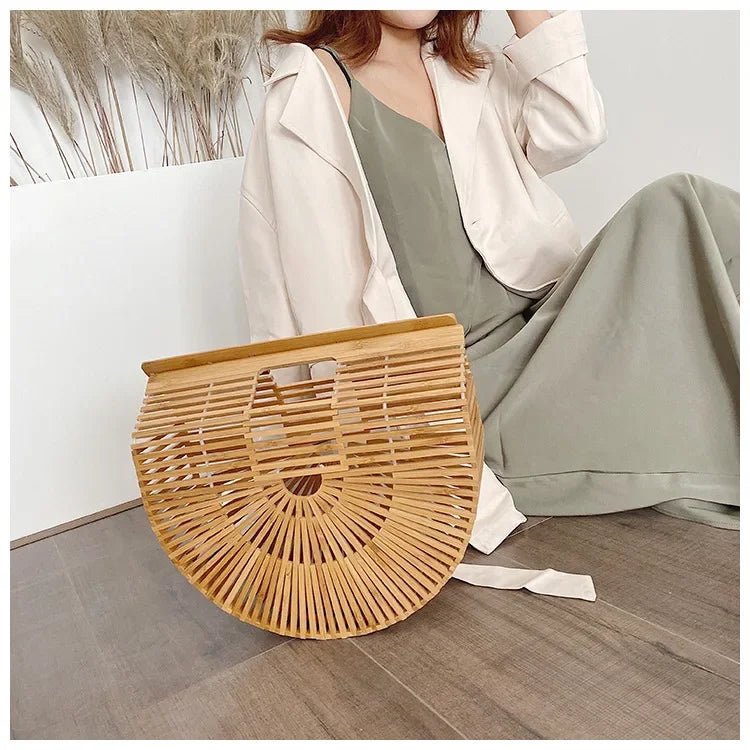 Panier en bambou fait à la main - Tresors asiatiques