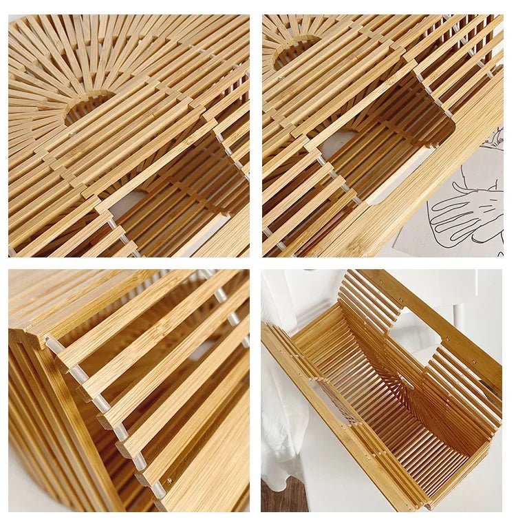 Panier en bambou fait à la main - Tresors asiatiques