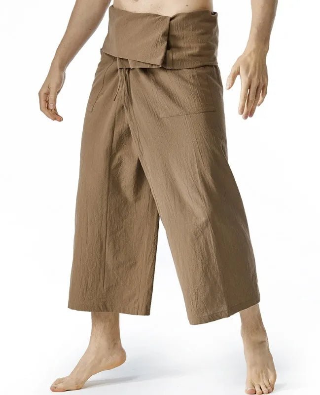 Pantalon de yoga en lin pour hommes et femmes - Tresors asiatiques