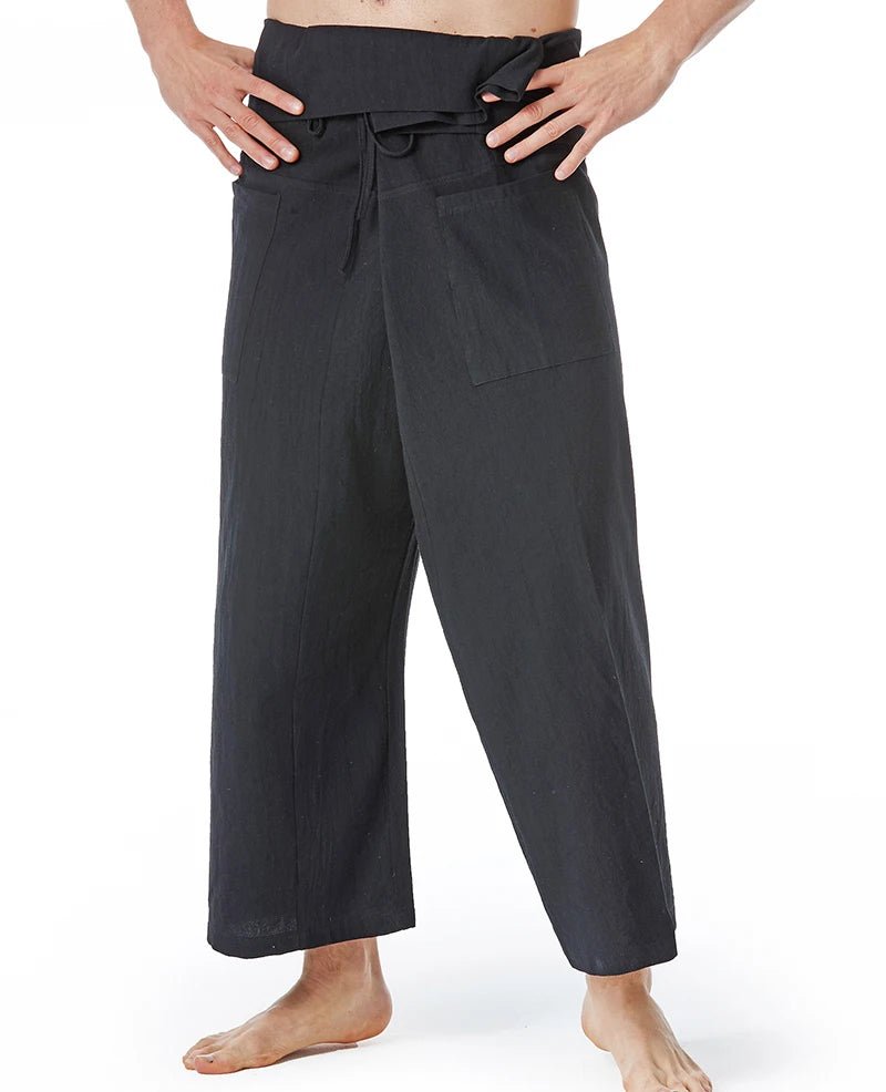 Pantalon de yoga en lin pour hommes et femmes - Tresors asiatiques