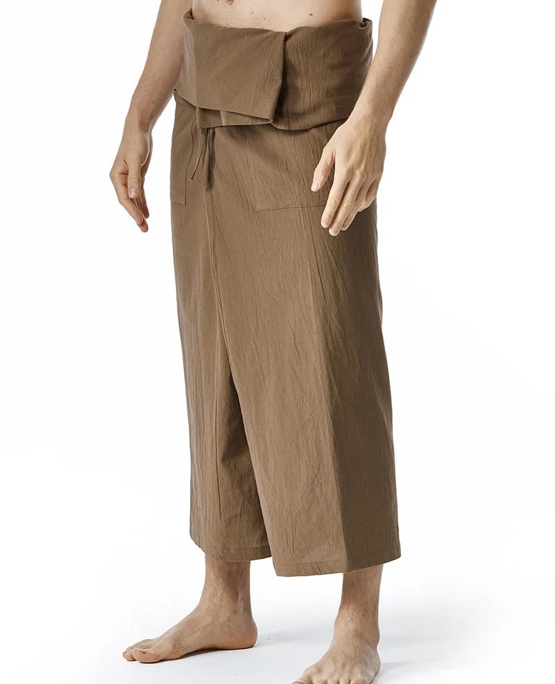 Pantalon de yoga en lin pour hommes et femmes - Tresors asiatiques