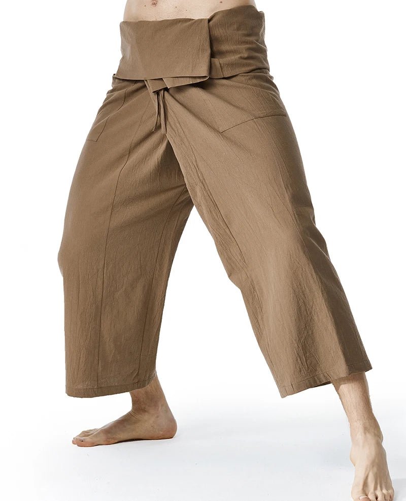 Pantalon de yoga en lin pour hommes et femmes - Tresors asiatiques