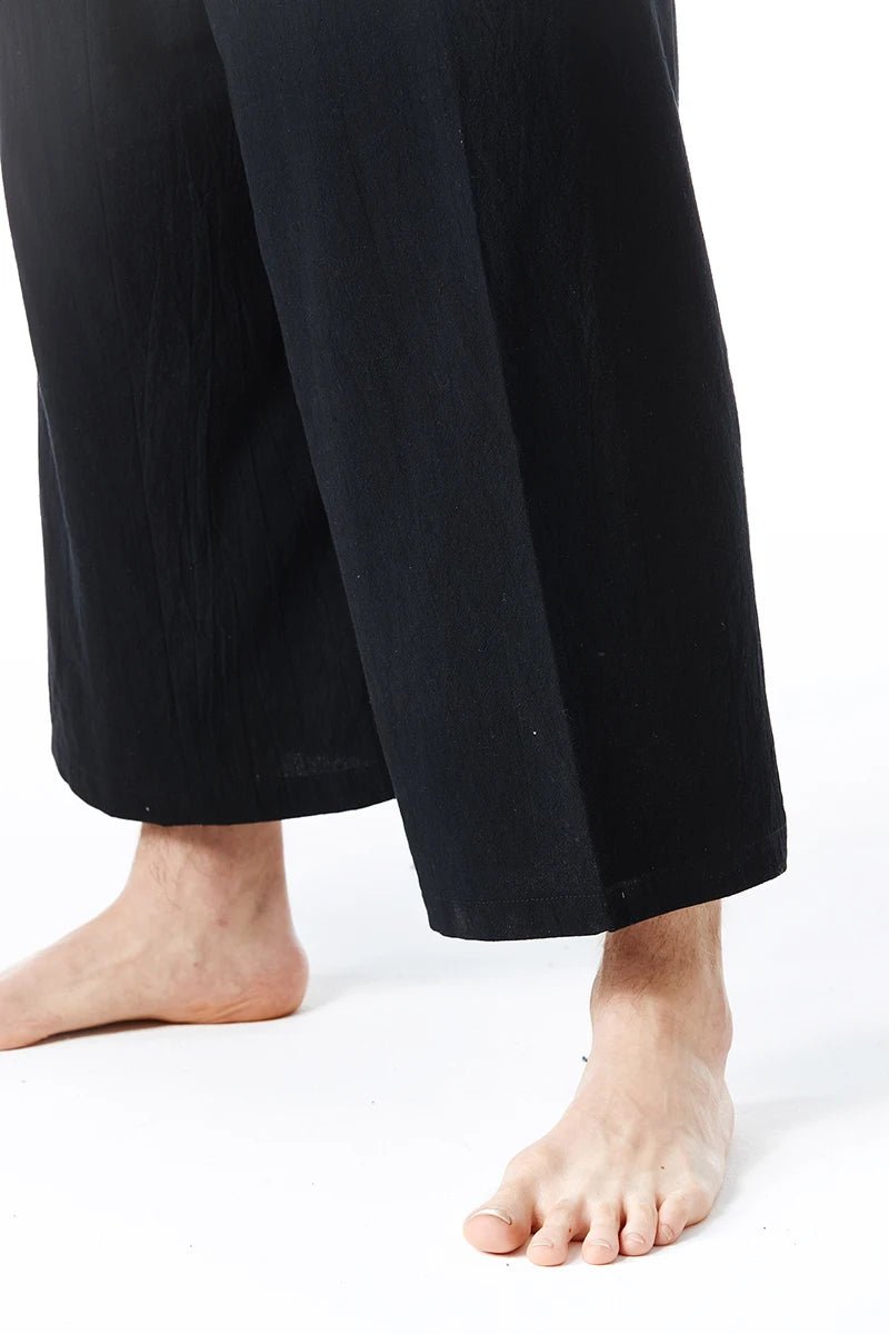 Pantalon de yoga en lin pour hommes et femmes - Tresors asiatiques