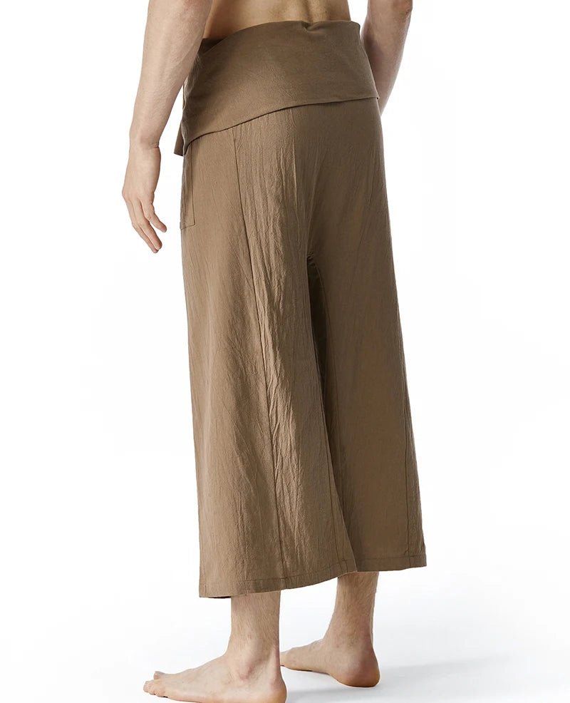 Pantalon de yoga en lin pour hommes et femmes - Tresors asiatiques