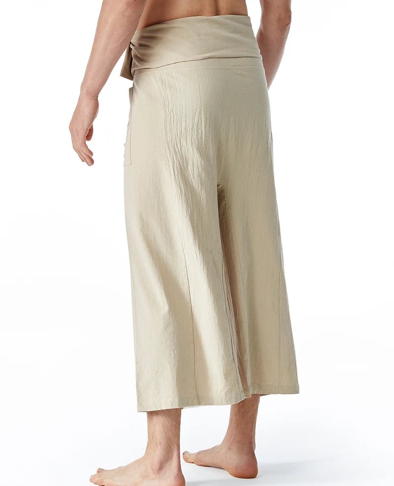 Pantalon de yoga en lin pour hommes et femmes - Tresors asiatiques