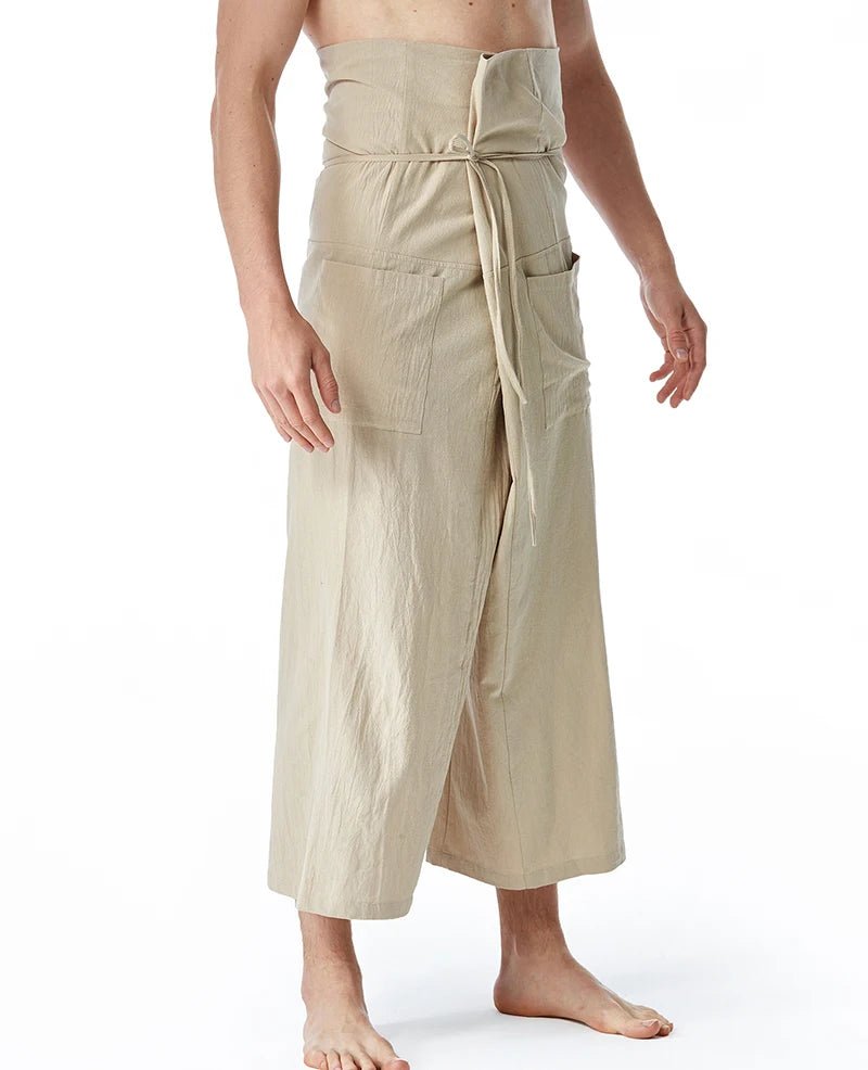 Pantalon de yoga en lin pour hommes et femmes - Tresors asiatiques