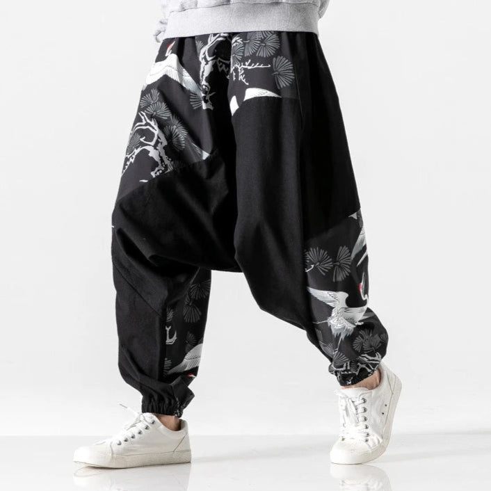 Pantalon Harajuku vintage pour hommes - Tresors asiatiques