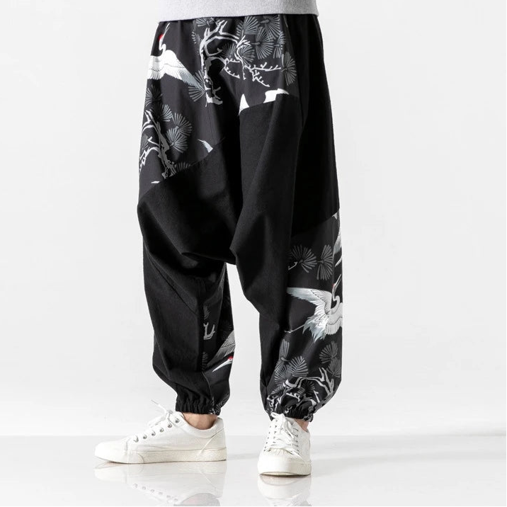 Pantalon Harajuku vintage pour hommes - Tresors asiatiques