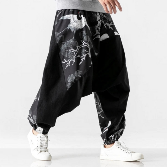 Pantalon Harajuku vintage pour hommes