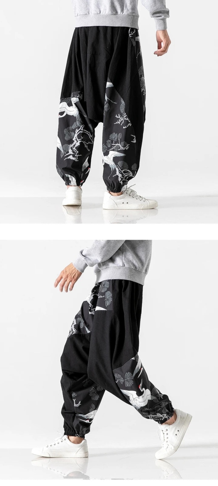 Pantalon Harajuku vintage pour hommes - Tresors asiatiques