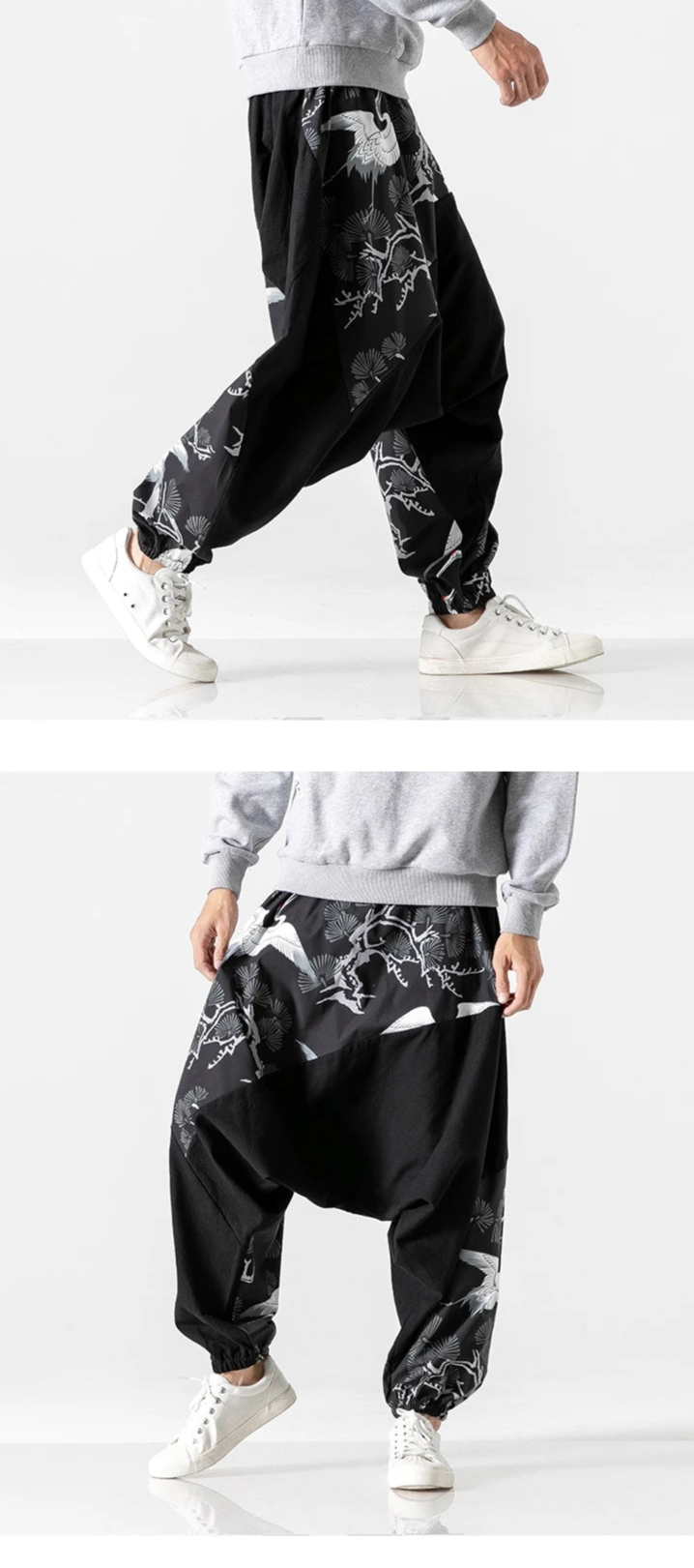 Pantalon Harajuku vintage pour hommes - Tresors asiatiques