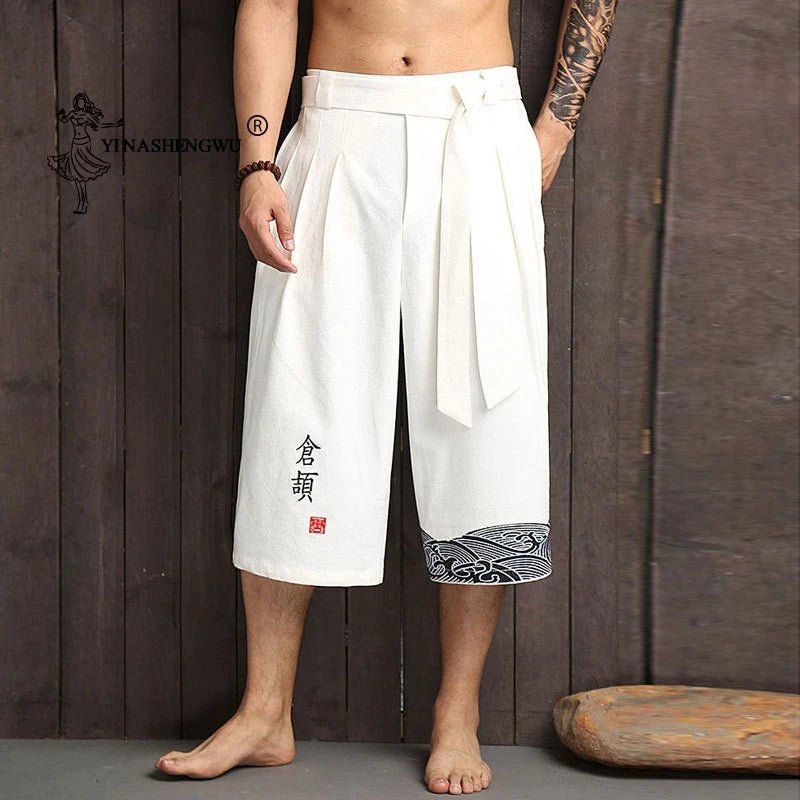 Pantalon kimono traditionnel japonais pour hommes - Tresors asiatiques