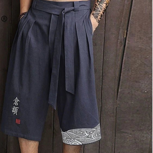 Pantalon kimono traditionnel japonais pour hommes