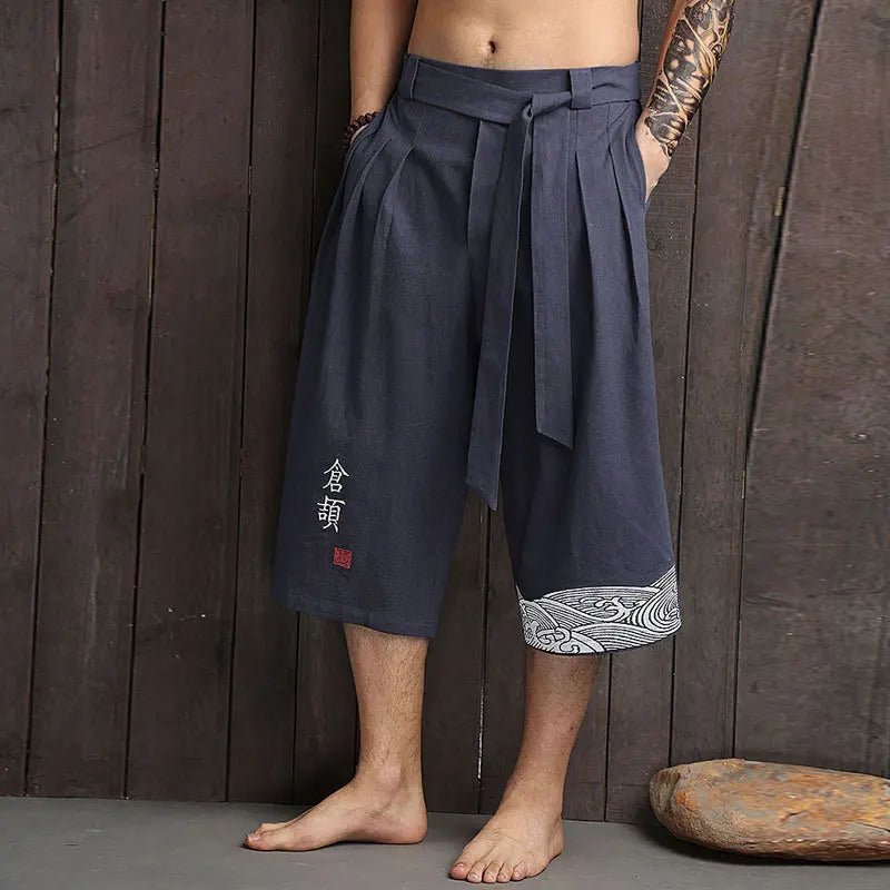 Pantalon kimono traditionnel japonais pour hommes - Tresors asiatiques