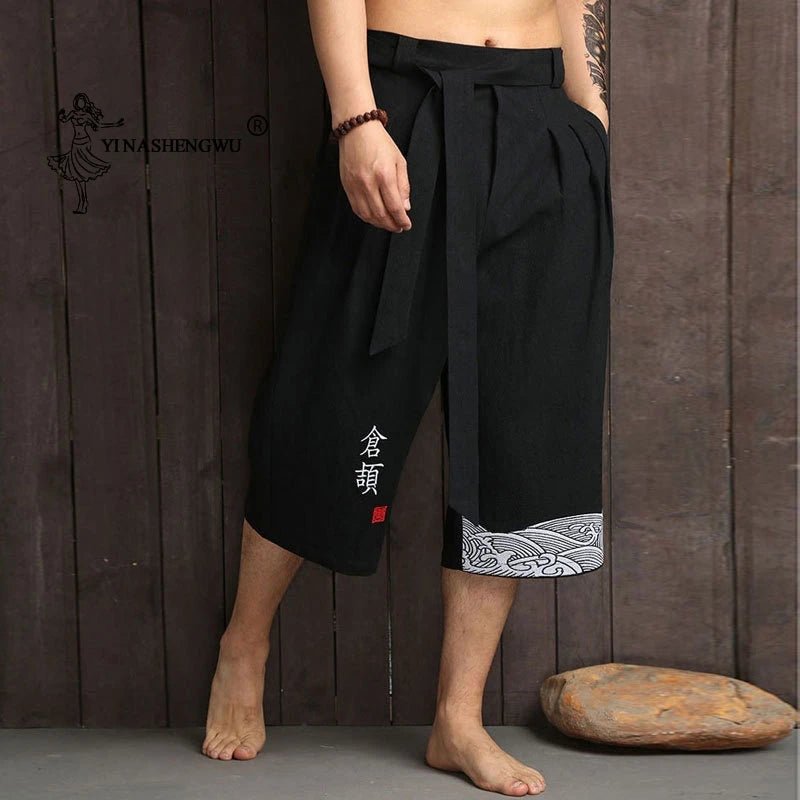 Pantalon kimono traditionnel japonais pour hommes - Tresors asiatiques