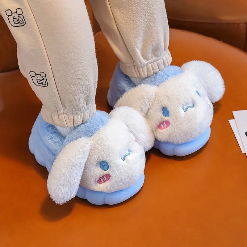 Pantoufles plates en peluche Pikachu pour enfants - Tresors asiatiques