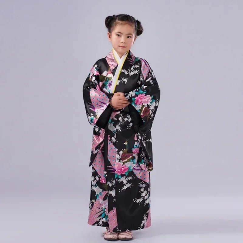 Peignoir kimono japonais pour enfants - Tresors asiatiques