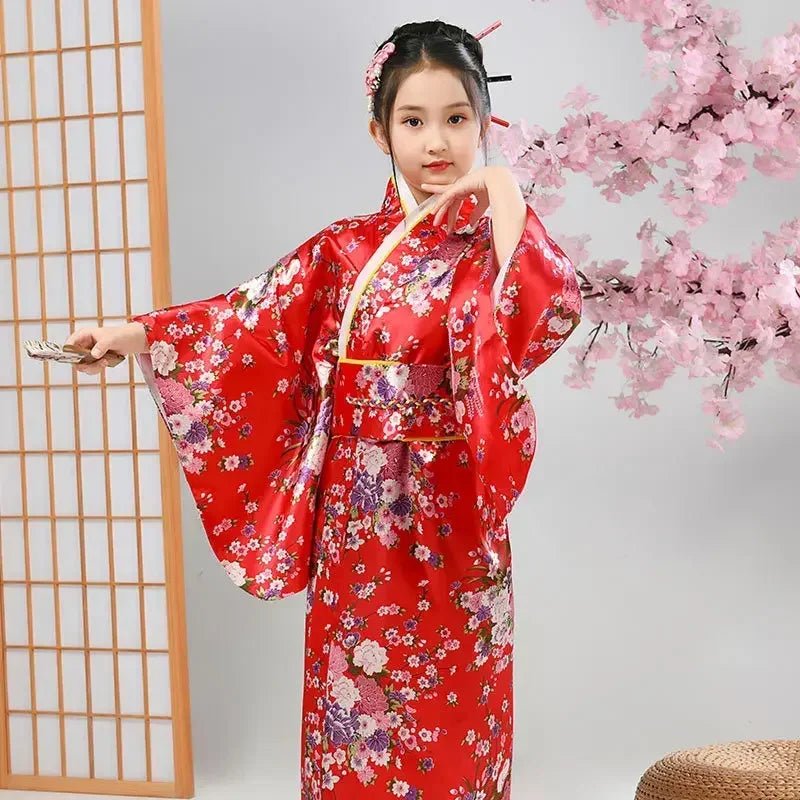 Peignoir kimono japonais pour enfants - Tresors asiatiques