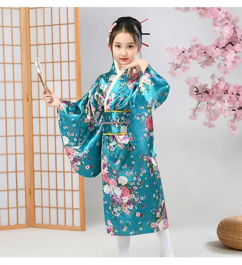 Peignoir kimono japonais pour enfants - Tresors asiatiques