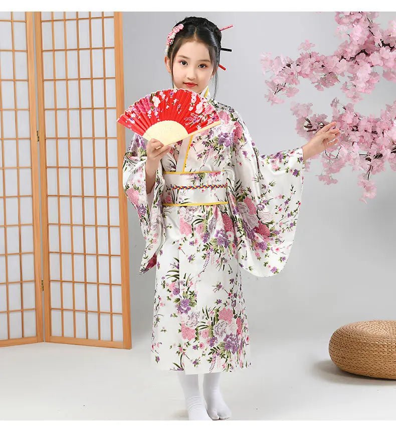 Peignoir kimono japonais pour enfants - Tresors asiatiques