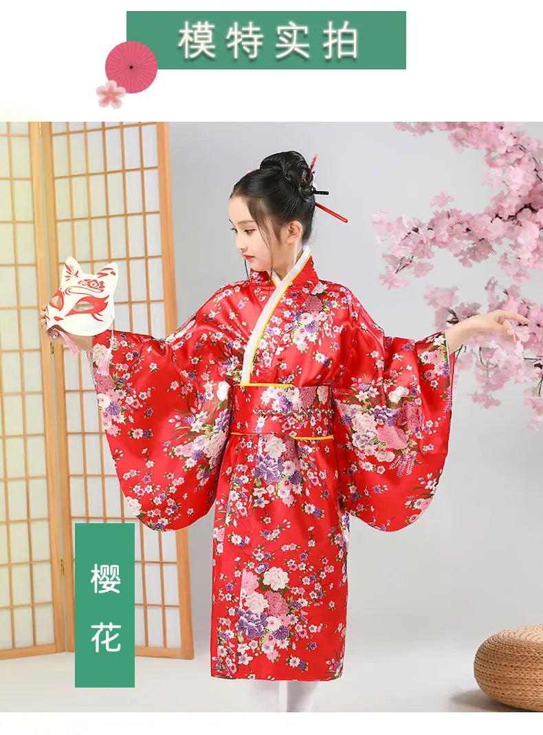 Peignoir kimono japonais pour enfants - Tresors asiatiques
