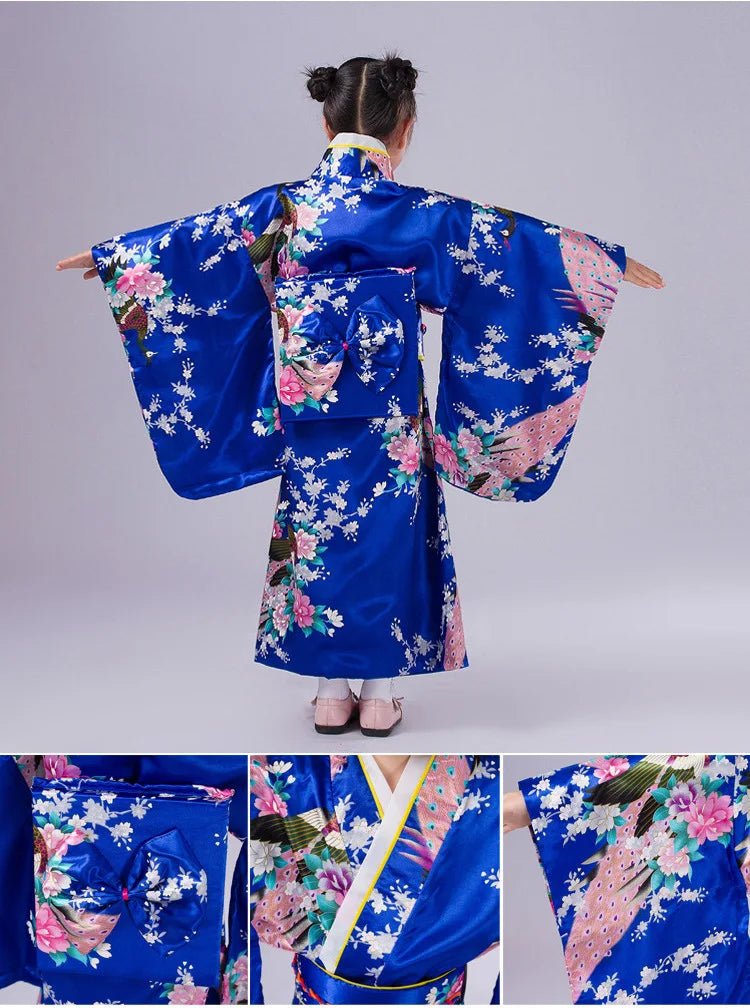 Peignoir kimono japonais pour enfants - Tresors asiatiques