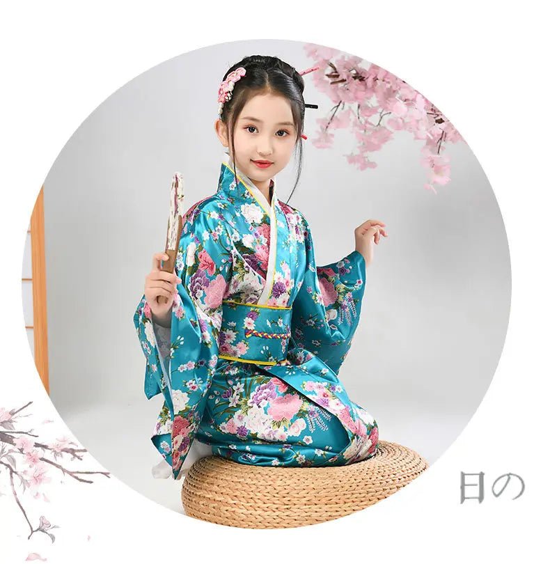 Peignoir kimono japonais pour enfants - Tresors asiatiques