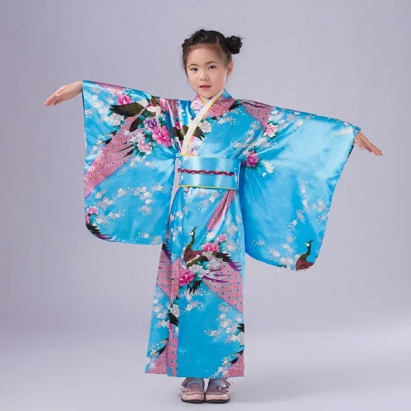 Peignoir kimono japonais pour enfants - Tresors asiatiques