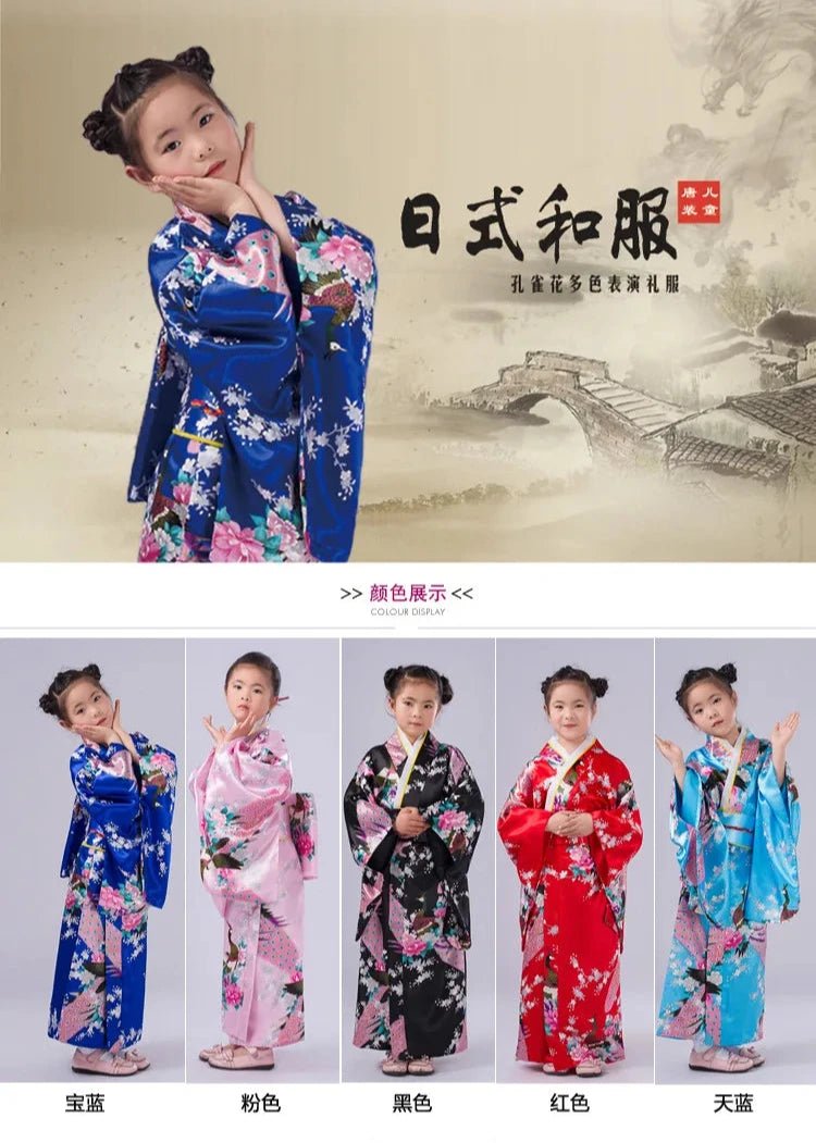 Peignoir kimono japonais pour enfants - Tresors asiatiques