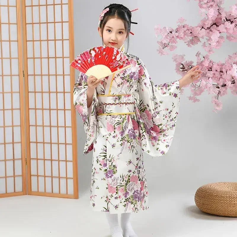 Peignoir kimono japonais pour enfants - Tresors asiatiques