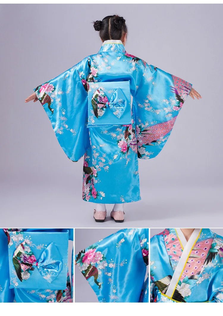 Peignoir kimono japonais pour enfants - Tresors asiatiques