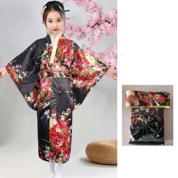 Peignoir kimono japonais pour enfants - Tresors asiatiques