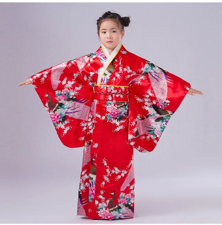 Peignoir kimono japonais pour enfants - Tresors asiatiques