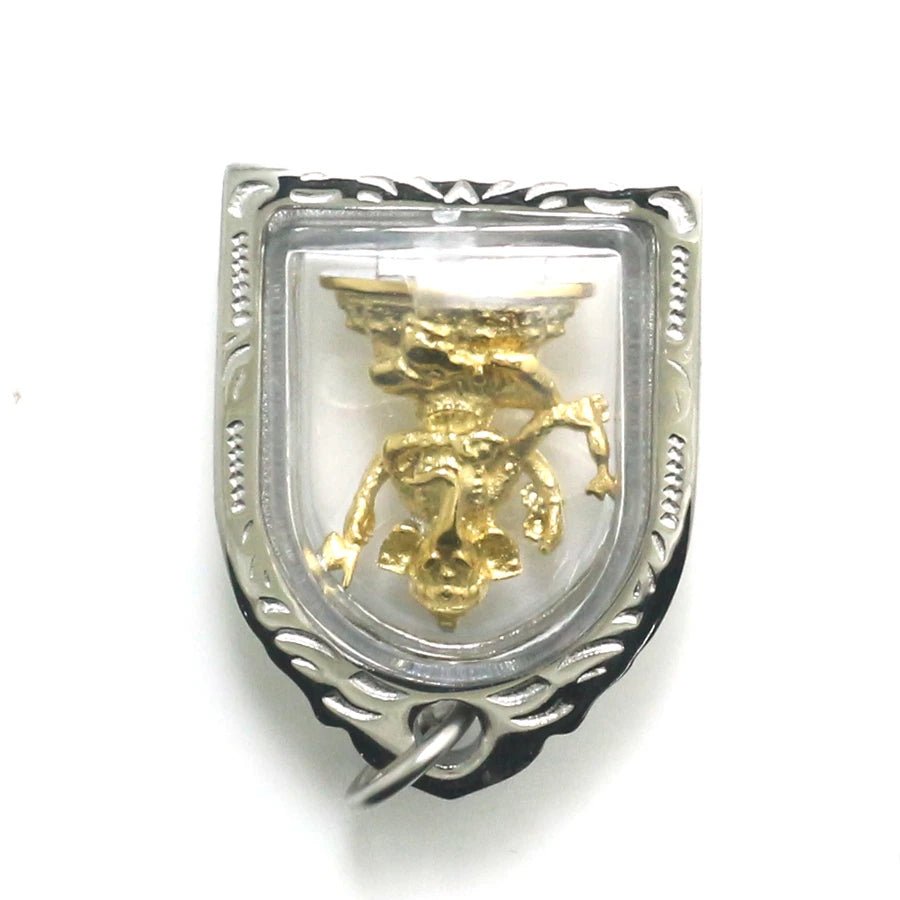 Pendentif en acier inoxydable Geneisha - Tresors asiatiques