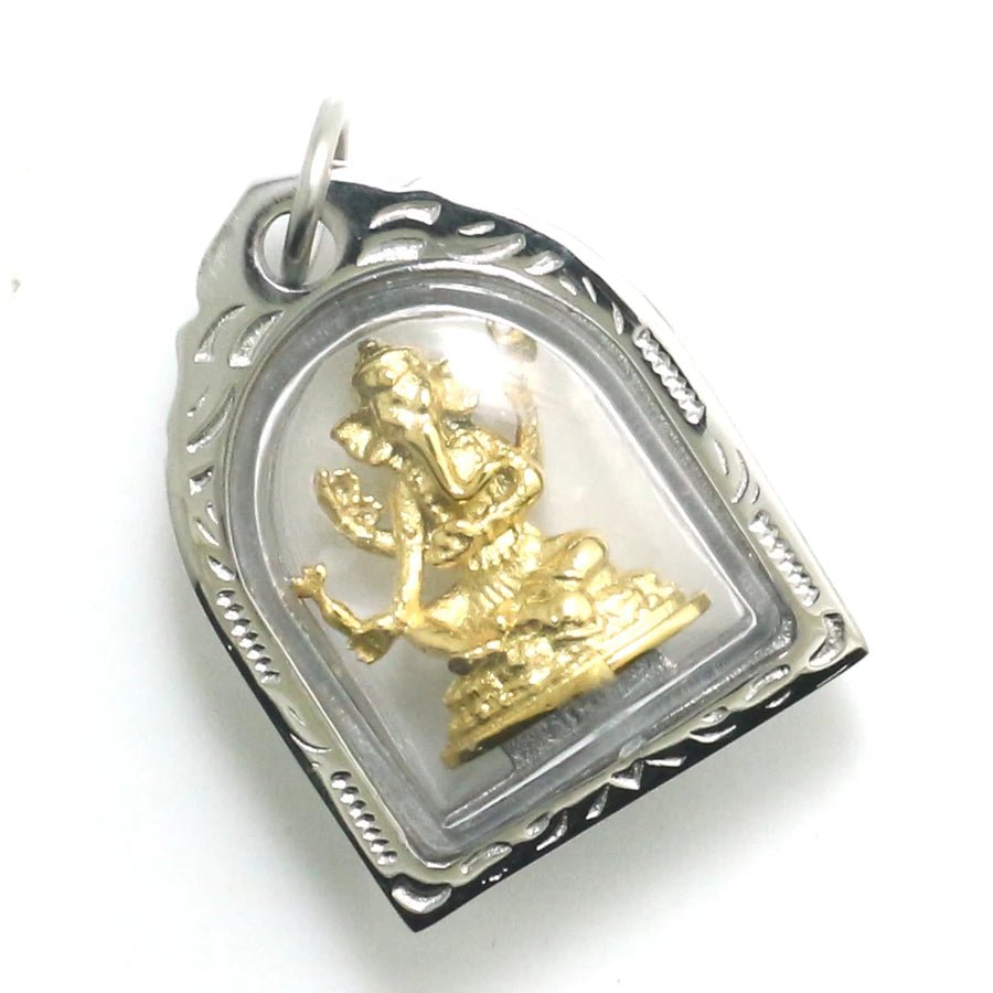 Pendentif en acier inoxydable Geneisha - Tresors asiatiques