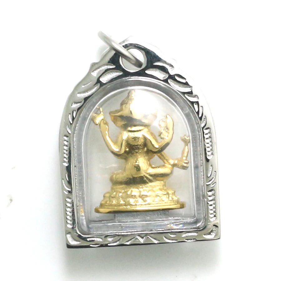 Pendentif en acier inoxydable Geneisha - Tresors asiatiques
